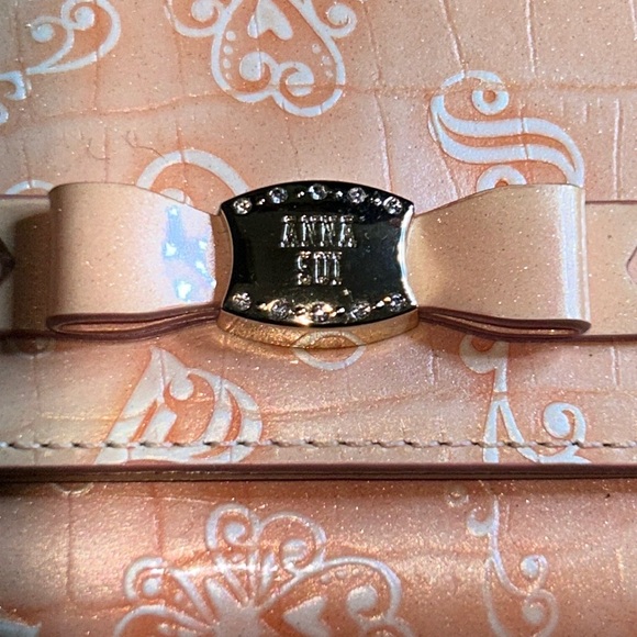 Anna Sui Kisslock Trifold Wallet with Bow Accent - Picture 2 of 16